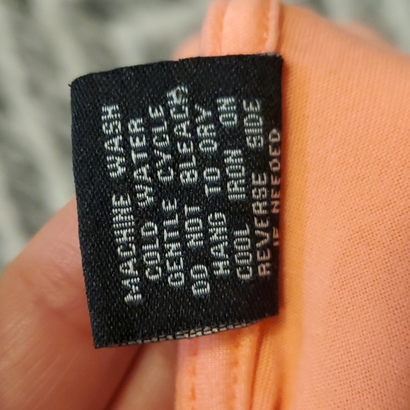 Adidas Women's One Piece Orange Bodysuit w/multicolor Logo Top - Picture 5 of 7